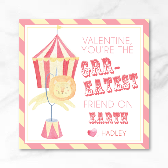 Circus - Printed Valentine