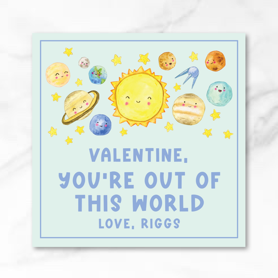 Out of this World - Printed Valentine