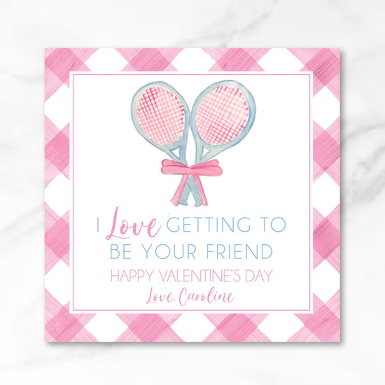 Tennis - Printed Valentine