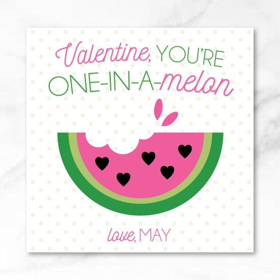 Watermelon - Printed Valentine