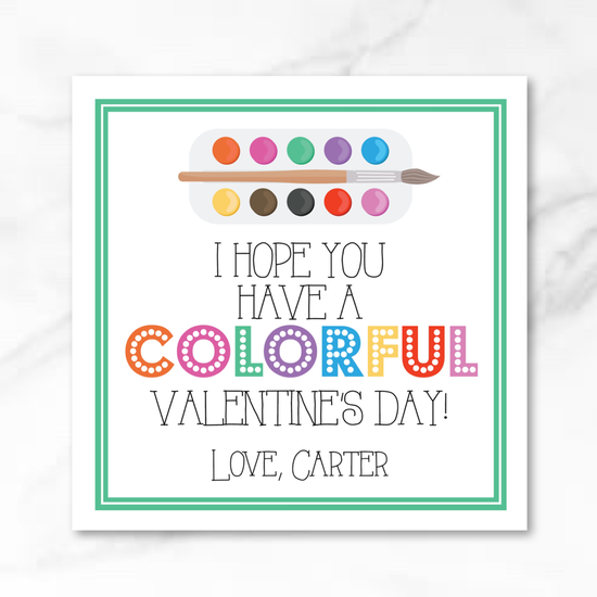 Paint Set - Printed Valentine