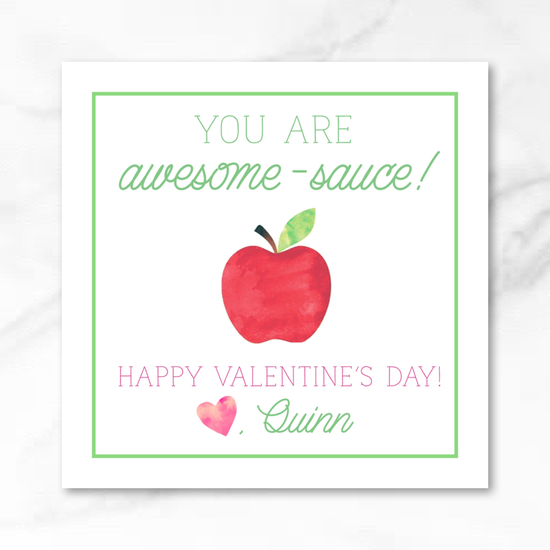 Apple Sauce - Printed Valentine