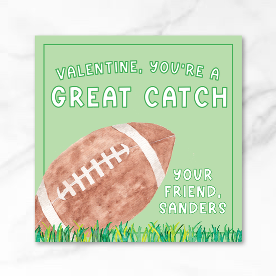 Football - Printed Valentine