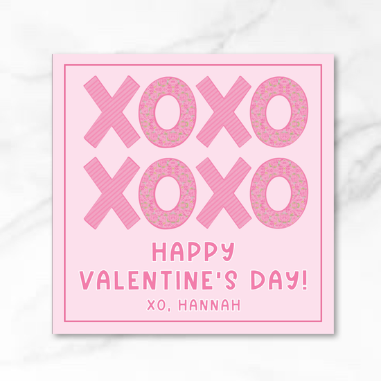 XOXO - Printed Valentine