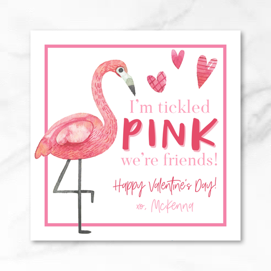 Flamingo - Printed Valentine