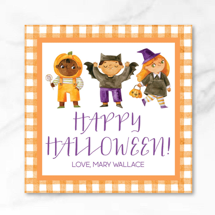 Costume Kids Halloween Tags